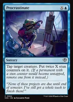 1x Procrastinate - Foil NM Eng MTG - Secrets of Strixhaven - Image 1