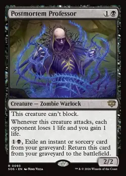 1x Postmortem Professor NM Eng MTG - Secrets of Strixhaven - Image 1