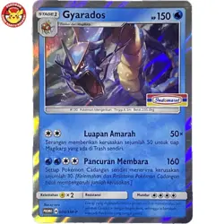 [INDOMARET STAMP] Gyarados PROMO 008/SM-P Holo Pokemon Indonesia Exclusive - Image 1