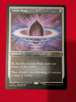 Lotus petal Etched Foil Promo R NM 30th birthday MTG - Image 1