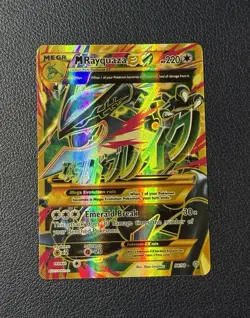 2015 Pokemon Shiny Mega Rayquaza EX Full Art 98/98 XY Ancient Origins NM - Image 1