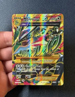 2015 Pokemon Shiny Mega Rayquaza EX Full Art 98/98 XY Ancient Origins NM - Image 2