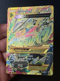 2015 Pokemon Shiny Mega Rayquaza EX Full Art 98/98 XY Ancient Origins NM - Image 3
