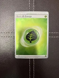 Pokemon TCG - Basic Grass Energy - SVE 009 - Stellar Crown - NM Holo (2024) - Image 1
