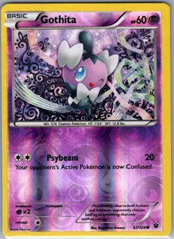 Gothita 32/124 Reverse Holo XY - Fates Collide - Pokemon Card - NM - Image 1