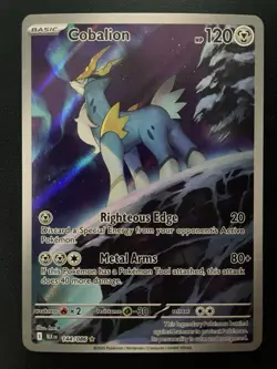 Pokemon TCG - Cobalion 144/086 Black Bolt - Illustration Rare Holo - NM - Image 1