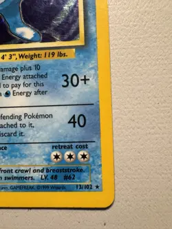 Poliwrath 13/102 Holo Rare Unlimited Base Set WOTC Pokemon Card TCG Vintage - Image 5