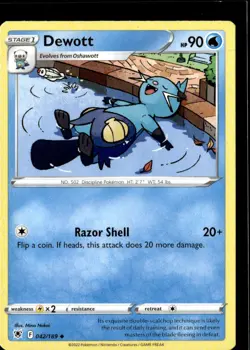 Pokemon Dewott 042/189 Astral Radiance Non Holo Uncommon 5 Card Lot - Image 1