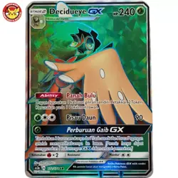Decidueye GX AS2a 172/171 SR Shining Legends Holo Pokemon Indonesia - Image 1