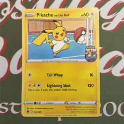 Pikachu On The Ball 001/005 Futsal Promo Pokemon TCG Great Centering Blackstar - Image 2