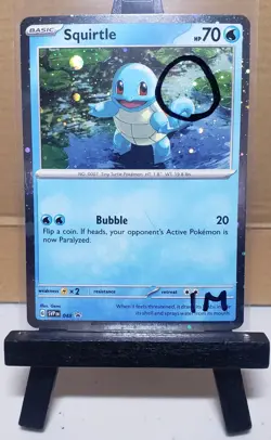 Squirtle 048 Black Star Promo Cosmos Holo Pokemon SV Promos NM+ Swirl 1M - Image 2