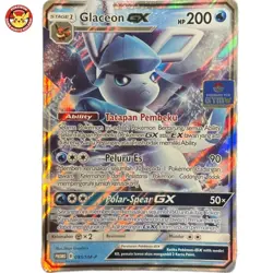 Glaceon GX Promo 095/SM-P Gym Stamp Participation Prize Pokemon Indonesia - Image 1