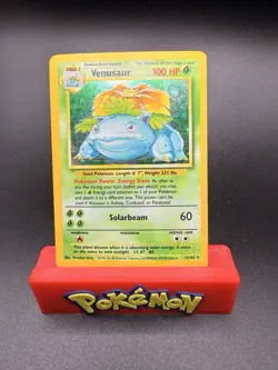 Venusaur 15/102 Base Set Unlimited Holo Rare English Wizards 1999 WOTC HP - Image 1