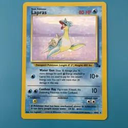 Pokemon- (Holo) Lapras 10/62 Fossil / LP - Image 3