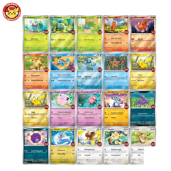Choki choki Stamp Promo Complete Set of 20 Cards Pokemon 151 Indonesia Pikachu - Image 1