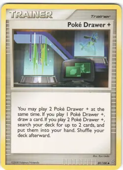Poke Drawer + 89/100 Uncommon Stormfront Pokemon MP - Image 1