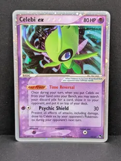 Celebi ex 017/017 Pop Series 2 Holo Ultra Rare Pokemon TCG Nintendo promo LP+ - Image 1