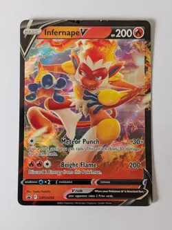 Pokemon TCG Infernape V Sword & Shield Promo SWSH252 MP - Image 1