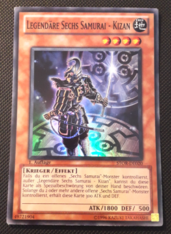 Yu-Gi-Oh! Legendare Sechs Samurai-Kizan, STOR-DE020, Super Rare, 1. Auflage, EX - Image 1