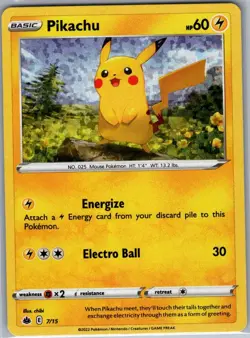Pikachu - 7/15 Holo McDonald's Promos 2022 - Pokemon Card - NM - Image 1