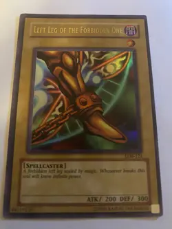 Yugioh Left Leg of the Forbidden One LOB-121 HP - Image 1