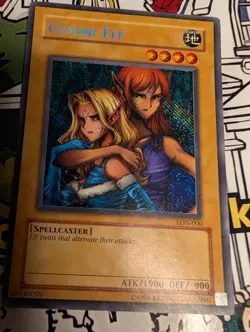 Yugioh! LP Gemini Elf - LON-000 - Secret Rare - Lightly Played - Image 1