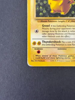 Pikachu WOTC Black Star Promo #1 - English Vintage Pokemon Card - Used - Image 3