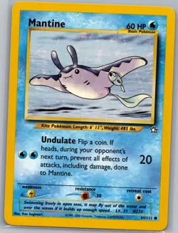 Mantine 64/111 Non Holo Neo Genesis - Pokemon Card - NM - Image 1