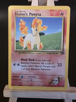 Pokemon TCG Blaine's Ponyta 64/132 Gym Challenge NM - Image 1