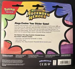 Pokemon Mega Evolution Ascended Heroes Tech Sticker Collection Charmander - Image 2