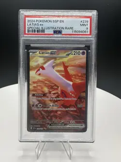2024 Pokemon PSA 9 Latias ex #239/191 S&V Surging Sparks SIR Special Illust Rare - Image 1