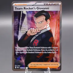 Team Rocket's Giovanni 225/182 Ultra Rare SV10: Destined Rivals Pokemon TCG NM - Image 1