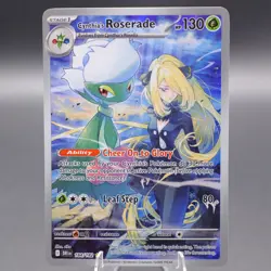 Cynthia's Roserade 184/182 Illustration Rare SV10: Destined Rivals Pokemon TCG N - Image 1