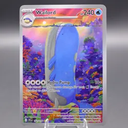 Wailord - 162/159 Illustration Rare SV09: Journey Together Pokemon TCG NM - Image 1