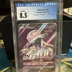 Nihilego GX Full Art #103 - CGC MINT+ 9.5 - 2017 Crimson Invasion - Pokemon TCG - Image 1