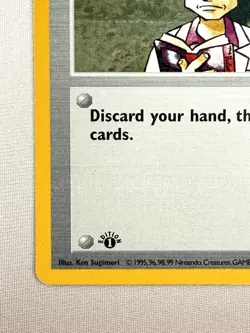 Pokemon TCG Professor Oak 88/102 Base Set Shadowless 1st Edition WOTC 1999 - Image 2