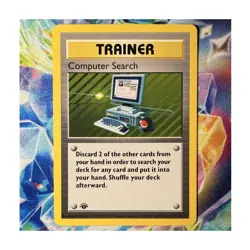 POKEMON TCG COMPUTER SEARCH 1st EDITION SHADOWLESS RARE 71/102! BASE SET! - Image 1