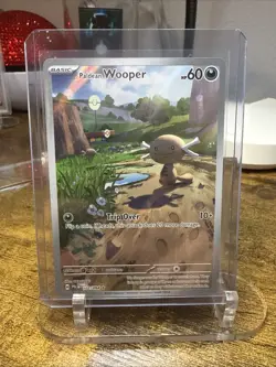 Pokemon TCG Paldean Wooper Holo Illustration Rare 102/94 Phantasmal Flames - Image 1