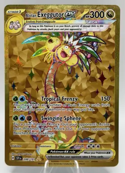 Pokemon Alolan Exeggutor ex 248/191 Sv08: Surging Sparks Gold Hyper Rare - Image 1