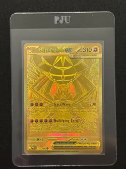 Mega Zygarde Ex 124/088 GOLD ME: Perfect Order Full Art Foil Pokemon TCG NM - Image 3