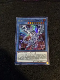 Yu-Gi-Oh Blue-Eyes Chaos Dragon LED3-EN001 White Dragon NM - Image 1