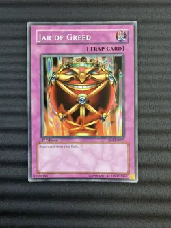 Yugioh - Jar Of Greed - Common - SD3 - 1st - Image 1