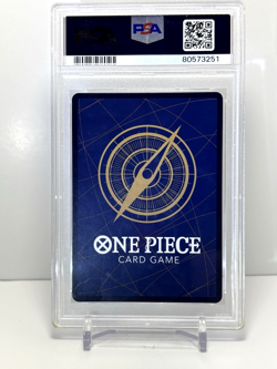 2023 ONE PIECE PREM BANDAI PREM CARD COLL 25TH ED #001 MONKEY D. LUFFY PSA 9 - Image 2