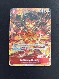 MONKEY D LUFFY - One Piece OP01-024 - AA SR Alt Art Super Rare - Romance Dawn - Image 1