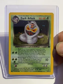 1995 Dark Arbok Holo 2/82 Team Rocket Holo Rare Pokemon TCG Card✨ - Image 2