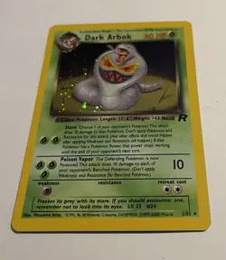 1995 Dark Arbok Holo 2/82 Team Rocket Holo Rare Pokemon TCG Card✨ - Image 3