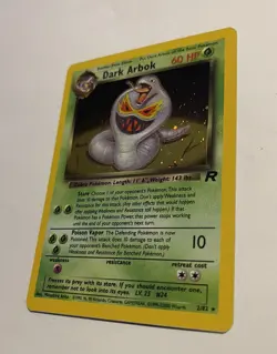 1995 Dark Arbok Holo 2/82 Team Rocket Holo Rare Pokemon TCG Card✨ - Image 5