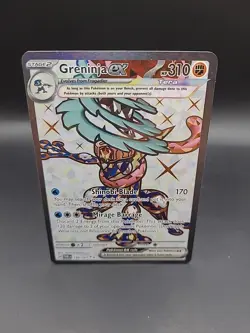Pokemon TCG Greninja EX Full Art Ultra Rare Card Twilight Masquerade 198/167 NM - Image 1