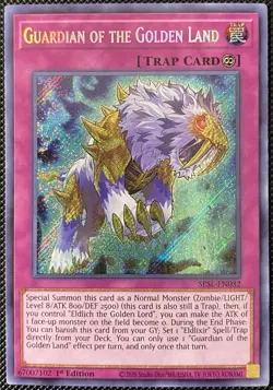 Guardian of the Golden Land SESL-EN032 Secret Slayers 1st Edition - Yugioh Card - Image 1