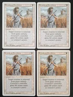 MTG | 4 x Swords To Plowshares | Revised Edition | Magic The Gathering | Playset - Image 1